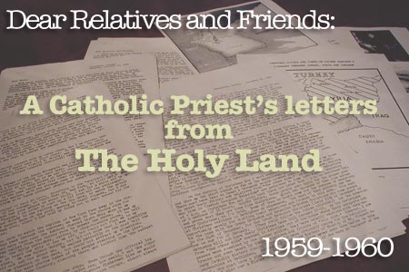 Father Hartman Letters Holy Land